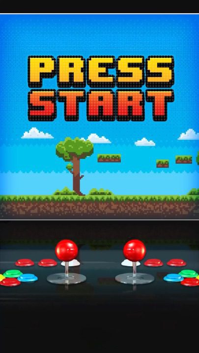 Press Start poster for video game