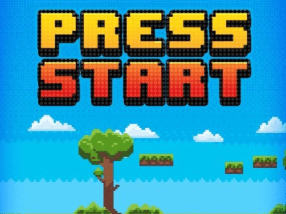Press Start Escape Room Video Game Poster