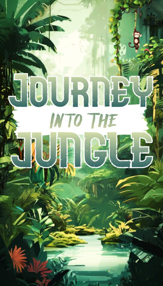 Journey into the Jungle escape room in Sarasota, FL, where players must find the missing treasure, located off Fruitville Road at Escape Rooms Unlocked