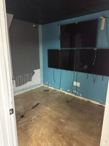 Our VOID room after cleaning out the props